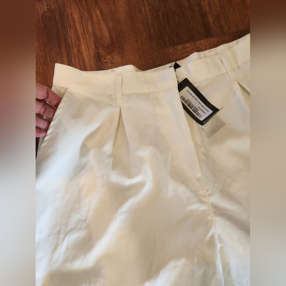 BooHoo Premium Tailored Wide Leg Trouser Pant In Eggshell Sz 12 | NWT - Picture 7 of 10